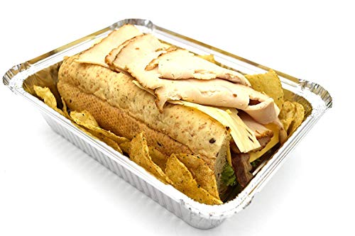Fig & Leaf (480 Pack) Premium 2-LB Takeout Pans with LIDS l Standard 8.6" x 6.1" x 2" l Top Choice Disposable Aluminum Foil for Catering Party Meal Prep Freezer Drip Pans BBQ Potluck Holidays