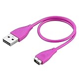 Getwow Fitbit Charge HR Charger, Getwow Replacement USB Charger Cable for Fitbit Charge HR Wireless Activity Wristband (Purple)