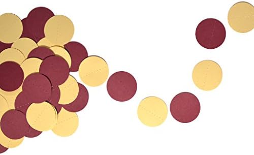 FSU Seminoles Inspired Football Garnet and Gold Garland