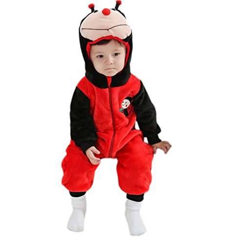 Ikerenwedding baby Halloween Animal Cosplay Flannel Romper Costume
