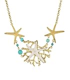 INPINK Fashion Jewelry Atlantis Starfish Bib Necklace and Earrings Set