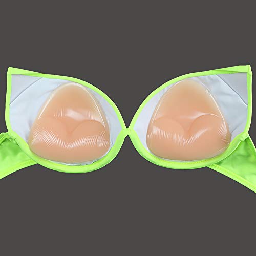 Waterproof Silicone Bra Insert V-Shaped Breast Enhancer Chest Enhancement Push Up Pads for Bra/Bikini, Skin - Thumbnail 5