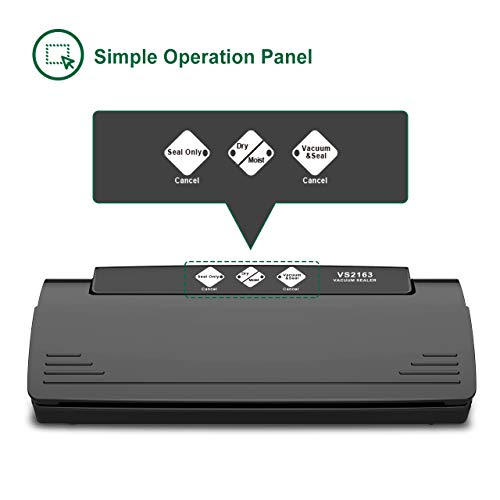 Vacuum Sealer Machine Multifunction Automatic Sealing System with 10 Sealing Bags, Multi-use Vacuum Sealing Packing System, Dry and Moist Mode for Food Savers and Sous Vide - Thumbnail 3