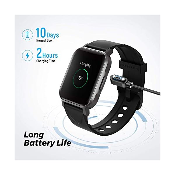 SoundPEATS Smart Watch Fitness Tracker with All Day Heart Rate Monitor Sleep Quality Tracker Call & Message Alert…