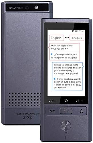 Offline Language Translator Device,Real-time Two-Way Speech/Text 3inch IPS Touch Screen Support 75 Languages for Learning Travel Business Shopping