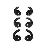 SMARTOMI Earphone Tips Replacement Earbud Tips for Q5 Ture Wireless Headphones 3 pairs S/M/L Eartips - Black