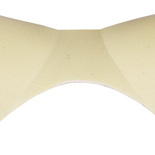 2piece Khaki White Sewing in Bra Cup Soft Foam for Bikini Pads Insert Bridal Bra Pad Accessories Push Up Bra Cup Chest Pads WB133 (Khaki) - Thumbnail 2