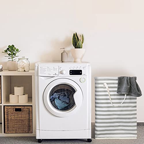 MACAJICHO Laundry Hamper, 2 Pack Large Laundry Basket with Long Handles