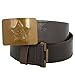 Made in USSR soviet army Soldier canvas faux leather Belt with Green buckle