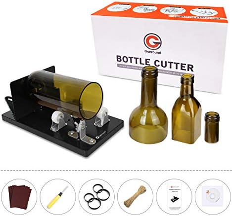 Bottle Cutter, Genround Upgrade 2.1 Glass Bottle Cutter Machine for