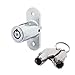 FJM Security 2612L-KA Push Lock with Chrome Finish, Keyed Alike