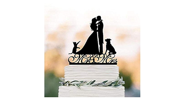 pitbull wedding cake topper