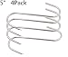 5 Inch Meat Hooks HONSHEN S-Hook Stainless Steel Meat Processing Butcher Hook Pot Hooks primary