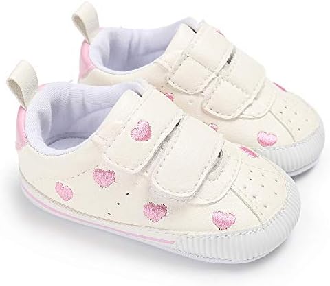 Baby Shoes Sunday77 Cute Toddler Girl Boys Crib Star Newborn Soft Sole Anti-Slip Baby Shoes Sneakers Gift for Baby Beige