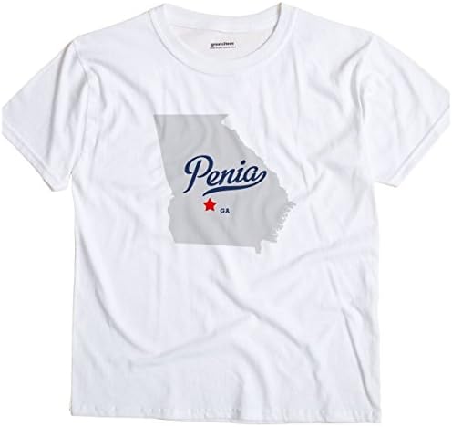 Penia Georgia GA MAP GreatCitees Unisex Souvenir T Shirt