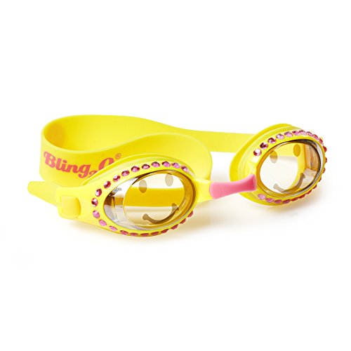 Swimming Goggles For Girls Smiley Kids Swim Goggles By Bling2o (Emoji