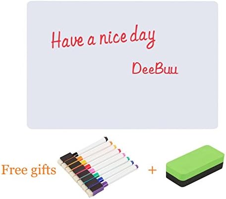 WhiteBoard Sticker - DeeBuu Magnetic Dry Erase Board Adhesive Wall / fridge / glass / door / tile WhiteBoard Stick for Kids Education &amp; DIY Works Home /Office/ School With Pen and Erase( 23.6 x 17.7 )
