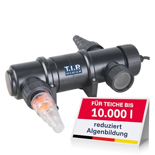 T.I.P. UV-C-Strahler 11W für Teiche bis 10.000L reduziert Algen & Bakterien, 30432
