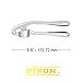 OTRON Premium Garlic Press, Stainless Steel, Garlic Mincer, Professional Heavy Duty, Soft-Handled, Crush Garlic Cloves, Ginger