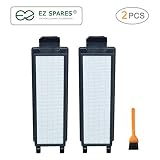 EZ SPARES 2Pcs Vacuum Cleaner Eureka HF5 HF-5 Vacuum HEPA Filter Fits Part # 61830, 61830A, 61840 Washable & Reusable Eureka Attachment