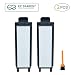 EZ SPARES 2Pcs Vacuum Cleaner Eureka HF5 HF-5 Vacuum HEPA Filter Fits Part # 61830, 61830A, 61840 Washable & Reusable Eureka Attachment