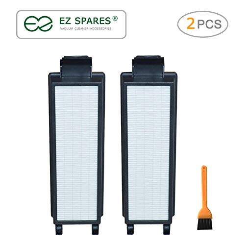 EZ SPARES 2Pcs Vacuum Cleaner Eureka HF5 HF-5 Vacuum HEPA Filter Fits Part # 61830, 61830A, 61840 Washable & Reusable Eureka Attachment
