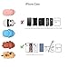 Epessa 5 PCS Cable Bites Animals Cable Buddy for iPhone Cable, Marine Animals|Terrestrial Animals|Dinosaurs and Fish|Animal Bite Cable Protector are Available (Terrestrial Animals)