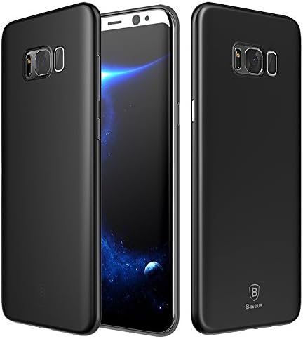 Digishop Baseus Wing 0.3 mm Ultra Thin Back Case for Samsung Galaxy S8 Plus (Black, 6.2 Inches)