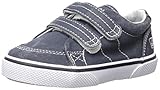 Sperry Halyard Hook & Loop Boat Shoe (Toddler/Little Kid),Navy Saltwash Canvas,8 M US Toddler