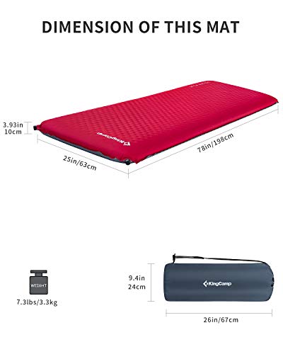 self inflating camping mat 10cm