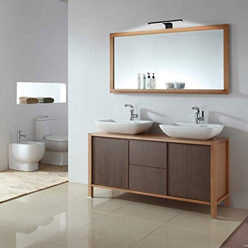 B.K.Licht I Spiegellamp I zwart I badkamerlamp I spiegelverlichting I 30cm I IP44 I 4.000K I 5W LED lamp I… - Afbeelding 7