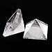1.5inch Natural Pyramid Carved Chakra Healing Crystal Reiki Stone Top Quality Gemstone Radiation Deflection Home Decor Gift Decoration Crafts (Clear crystal)