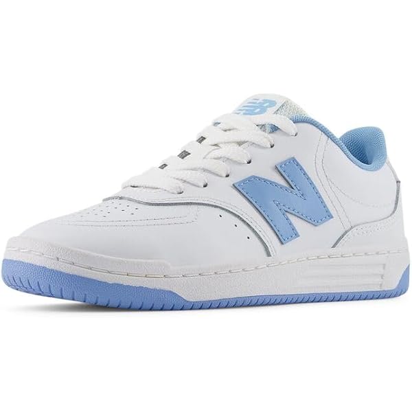 Amazon.com | New Balance BB80 V1 Lace-Up Sneaker, White/Blue