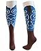 Cowgirl boot Socks Brown/Blue M/L