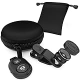Mega Wide Angle and Macro iPhone Camera Lens Kit - Universal Fit For iPad and Other Mobile Devices - Bonus: Zipper Case and Bluetooth Shutter Remote
