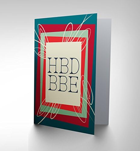 CARD BIRTHDAY HAPPY TEXT MESSAGE SPEAK FUN HBD BBE GIFT CP2739