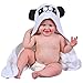 Hooded Baby Towel and Washcloth - Soft and Snuggly to Keep Your Child Warm - Made from Fast Drying Bamboo - Adorable Extra Large Towels with Hood for Newborns, Infants, Kids - Includes Laundry Bag