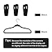Trgowaul Velvet Hangers Clips, Pants Hangers Velvet Clips, Strong Finger Clips Perfect for Thin Velvet Hangers (60pc, Black)