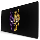 Superhero Black Panther Mouse Pad with Stitched
