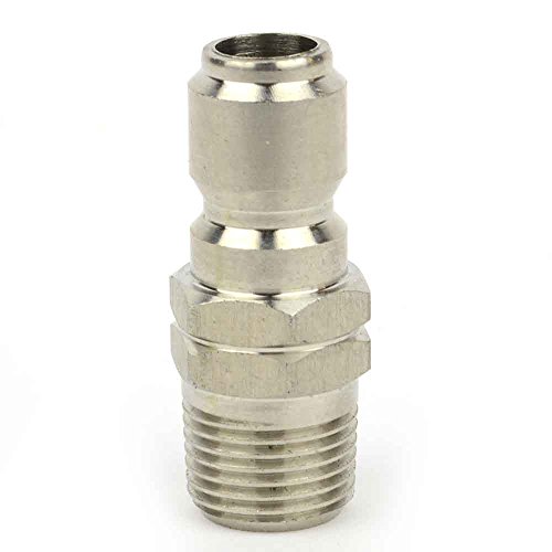 Interstate Pneumatics PW7146 Pressure Washer 3/8 inch MNPT Stainless Steel Plug 5200 PSI