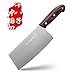 Chinese Knife SHI BA ZI ZUO Vegetable Meat Knife 6.7-inch Stainless Steel Slicer Cleaver, Wooden Handle with Moderate Weight primary