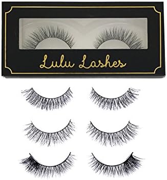 NEW Lulu Lashes Premium Quality Mink Fur False Eyelashes- Full Strip Fake Eyelashes- Soft, Long &amp; Natural - Style 01