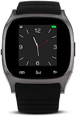 Luckiness Bluetooth Smart Watch with Sports Pedometer Touch Screen for Android Smart phones / Bluetooth Smart watch Wristband Phone watch / Handsfree Smart Watch with Capacitive Touch Screen(M-Black)