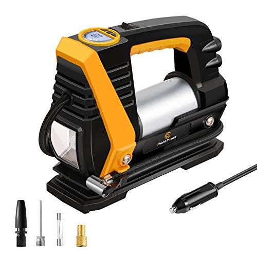 C P CHANTPOWER Tire Inflator Air Compressor,12V DC Portable Car Tire