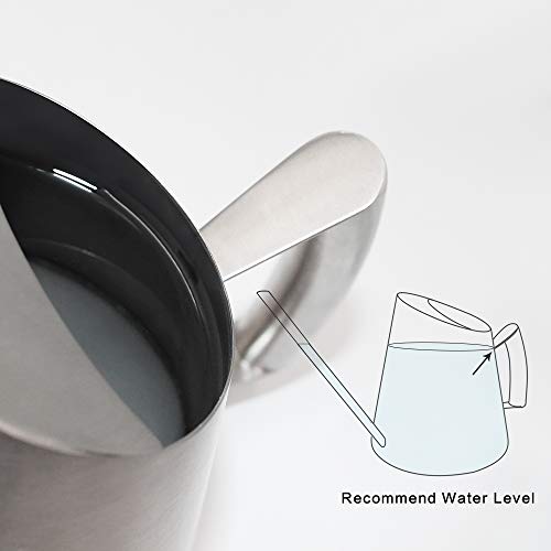 image for Cesun 30 oz Metal Watering Can Solid Stainless Steel Pot with Long Spo