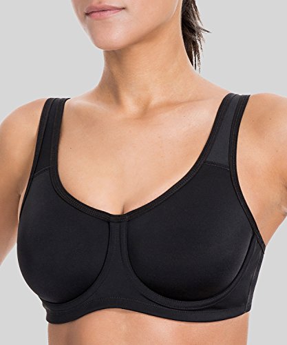 SYROKAN Women's Max Control Solid High Impact Plus Size Underwire Sports Bra - Buy Online in UAE