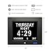 SSA Digital Calendar, 13 Inch Digital Calendar Day Clock with Clear Large Wall Hanging Pefect for Memory Loss Elderly Seniors