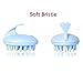 Zinnor Electric Scalp Massager for Hair Growth,Scalp Massaging Shampoo Brush for Shower,Electric Head Neck Care Massager Vibration Silicone Comb,Silicone Hair Brush for Women, Men & Kids