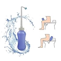 Portable Handheld Bidet Mini Travel Bidet Sprayer Angled Nozzle Spray with 380ML Water Capacity for Personal Hygiene Cleaning and Washing,Outdoor,Camping,Travling,Driver