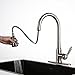 AguaStella AS51BN Brushed Nickel Kitchen Sink Faucet with Pull Down Sprayer Single Handle with Deck Plate